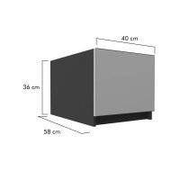 Bucatarie FOLLOW corp superior G0 40-36 AD 58 FRONT PAL  0164 / decor Gri